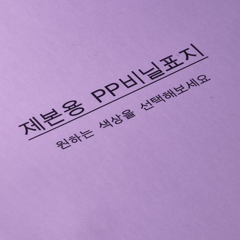 카피어랜드 PP 제본표지 0.5mm 100p, 반투명보라, A4