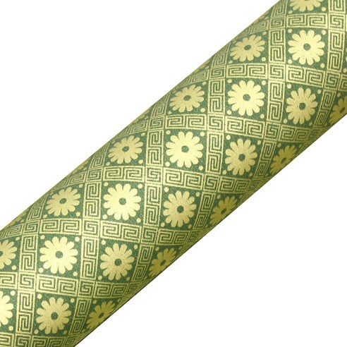 영프라자 국화 종이롤 포장지 53cm x 20m, 그린, 1개
