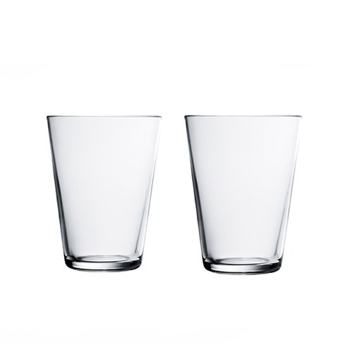 이딸라 가르티오 텀블러 컵 400ml, 투명, 2개