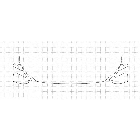 헥시스 현대 코나 ULTIMATE 2018 PVC PPF 보호필름 차량용 가드용품, 11. HFM 45.72cm, STRAIGHT, WRAPPED, 1개