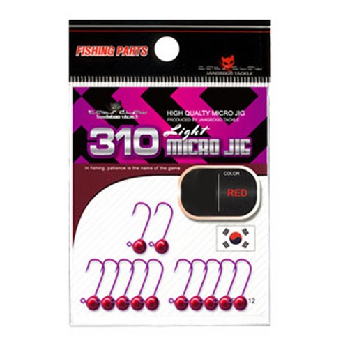캣츠크로우 마이크로 지그 라이트 310 RED, 1개