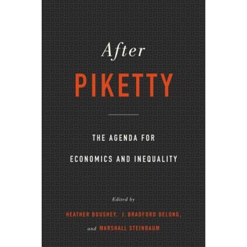 After Piketty: The Agenda for Economics and Inequality Hardcover, Harvard University Press