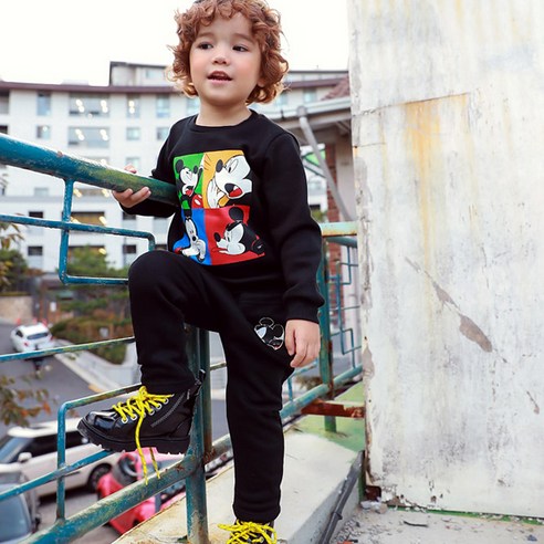 로리앤콜린 아동용 미키액자놀이 상하 바지세트