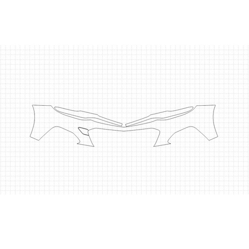 헥시스 쉐보레 크루즈 RS 2018 PVC PPF 보호필름 차량용 가드용품, 02. BUMPER(B형), 1개