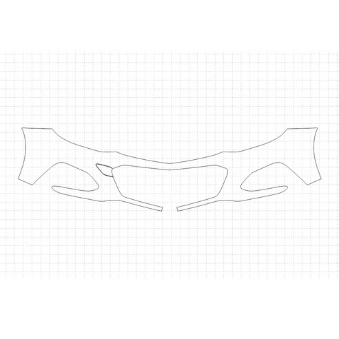 헥시스 쉐보레 크루즈 RS 2018 PVC PPF 보호필름 차량용 가드용품, 01. BUMPER(A형), 1개
