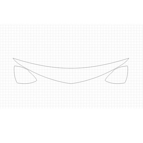 헥시스 쉐보레 크루즈 RS 2018 PVC PPF 보호필름 차량용 가드용품, 14. HM, BIKINI, 1개