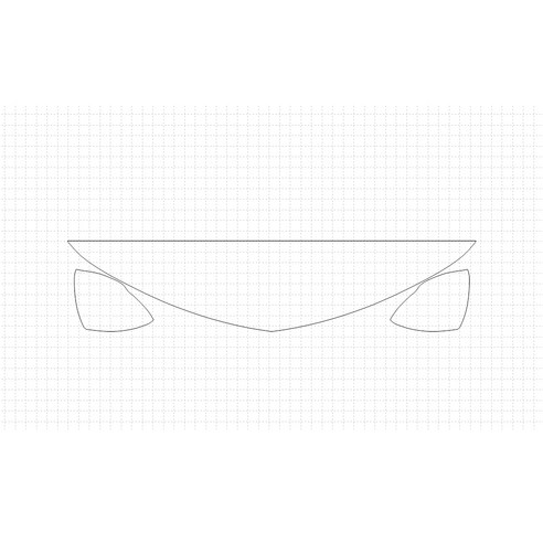 헥시스 쉐보레 크루즈 RS 2018 PVC PPF 보호필름 차량용 가드용품, 16. HM, STRAIGHT, 1개