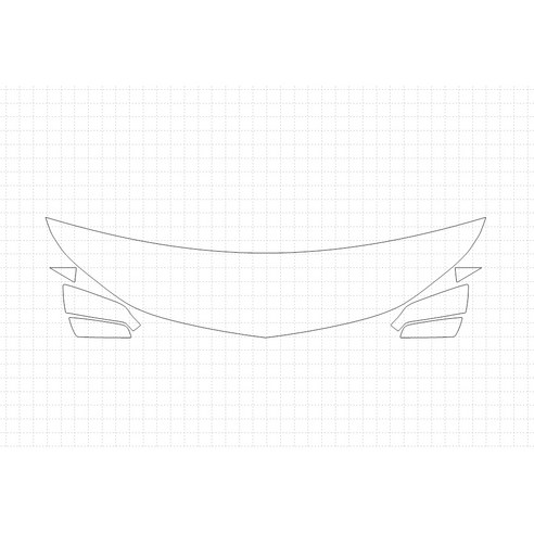 헥시스 쉐보레 이쿼녹스 LT 2018 PVC PPF 보호필름 차량용 가드용품, 07. HFM 45.72cm, BIKINI, WRAPPED, 1개