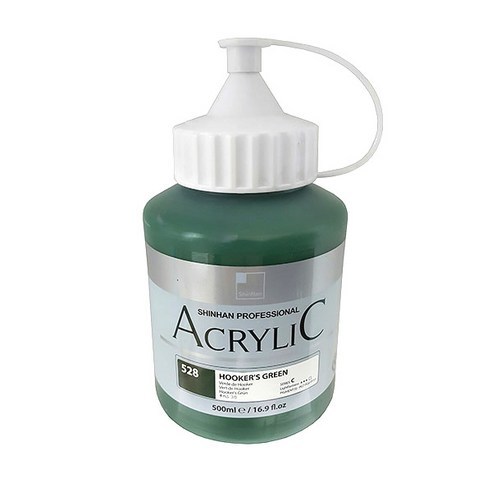신한 아크릴물감 505, 500ml 556BurntUmber, 1