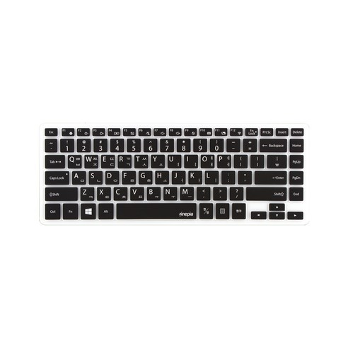 파인피아 삼성 노트북용 문자인쇄 칼라 키스킨 SS26번 / 삼성 NT930Z5L / NT940Z5L, 블랙, 1개