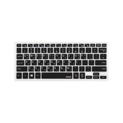 파인피아 삼성 노트북용 문자인쇄 칼라 키스킨 SS29번 / 삼성 갤럭시북 SM-W720 WIFI / 갤럭시북 SM-W727 LTE, 블랙, 1개