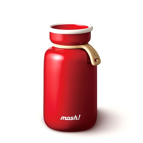 모슈 보온보냉 라떼 텀블러, 레드, 330ml