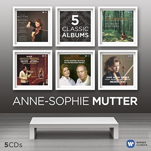 ANNE-SOPHIE MUTTER - ANNE-SOPHIE MUTTER 5 CLASSIC ALBUMS EU수입반, 5CD