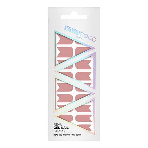 바바코코 베이직 젤네일스티커, 브이프렌치 인디핑크, 1개