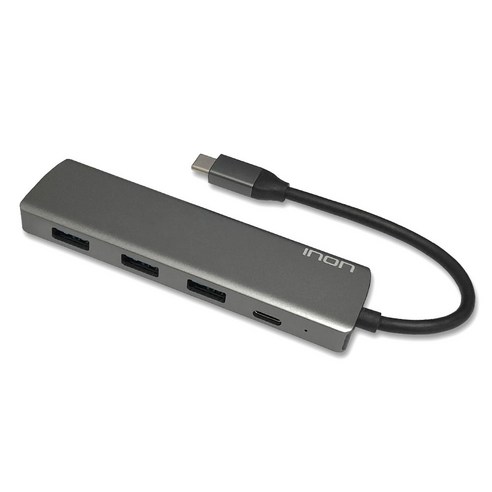 아이논 USB C타입 to 3.0 4포트 허브 IN-UH010C, 그레이