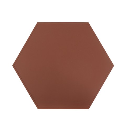 에이드엘 헥사곤 실리콘 테이블매트, 메이플, 395 x 343 mm