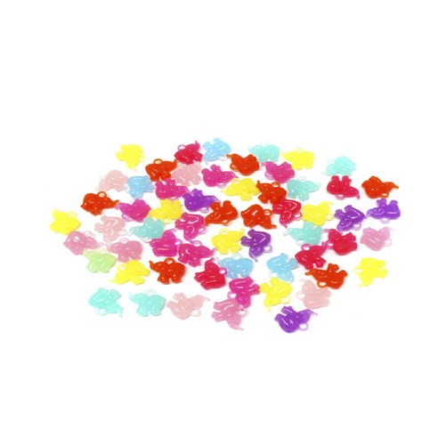 동성지공사 DIY 재료 반투명구슬 284 20 x 18 mm, 코끼리, 1세트