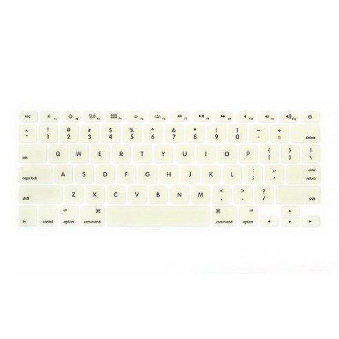 DM 알럽컴 맥북 키보드 보호 커버 A1706/A1707용, 크림, 1개