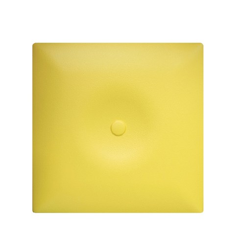 아가드 사각 쿠션 벽매트 20T, 옐로우, 1개