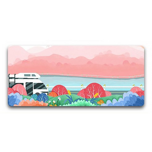 DM 알럽컴 릴렉스 마우스 장패드 40 x 90 x 0.3 cm, 캠핑카13, 1개