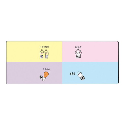 DM 알럽컴 러버 마우스 장패드 90 x 40 cm, 고양이, 1개