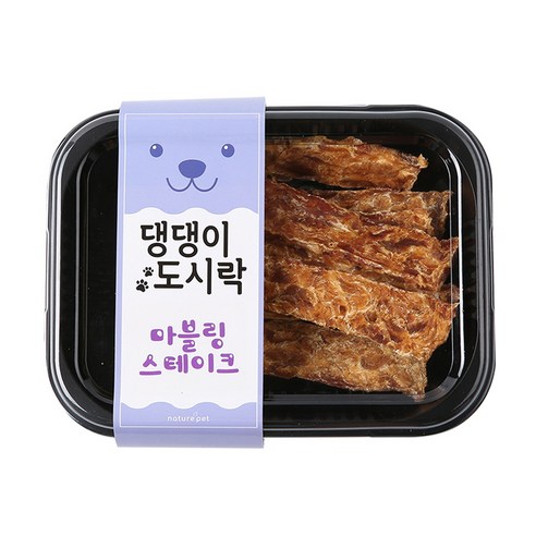 네이처펫 댕댕이도시락 수제간식, 마블링 스테이크맛, 1개