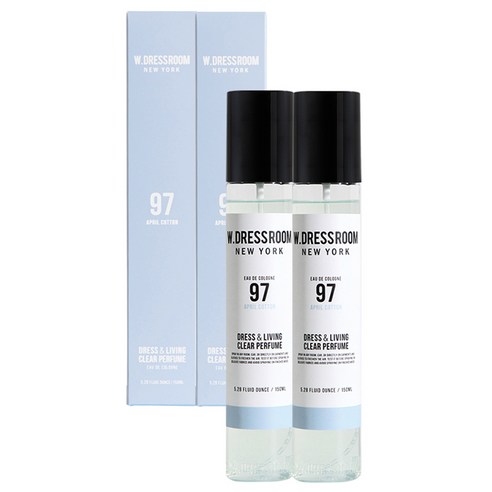 더블유드레스룸 드레스퍼퓸, No.97 APRIL COTTON, 150ml, 2개 
향수