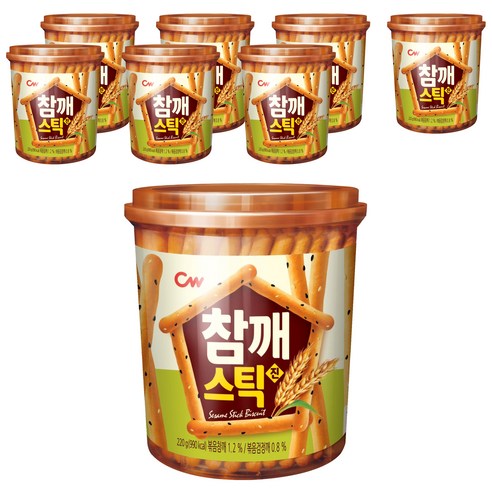 청우 참깨스틱 진, 220g, 8개