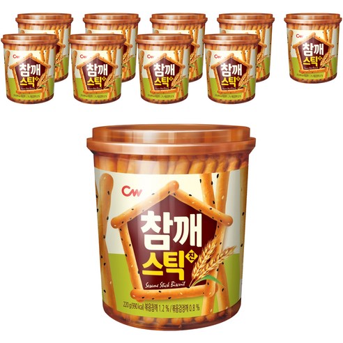 청우 참깨스틱 진, 220g, 10개