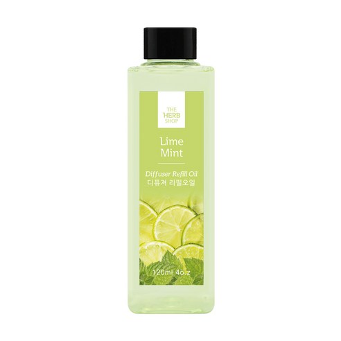 더허브샵 디퓨저 리필 오일, 라임민트, 120ml