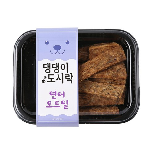 네이처펫 댕댕이도시락 수제간식, 연어오트밀맛, 1개