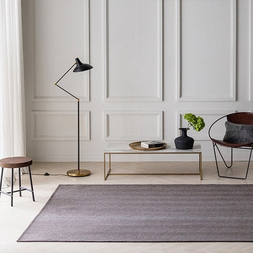 헤링본 발탄 러그, 브라운