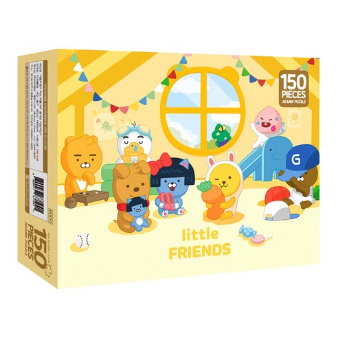 예림당 카카오프렌즈 직소퍼즐, 150피스, 즐거운 리틀프렌즈