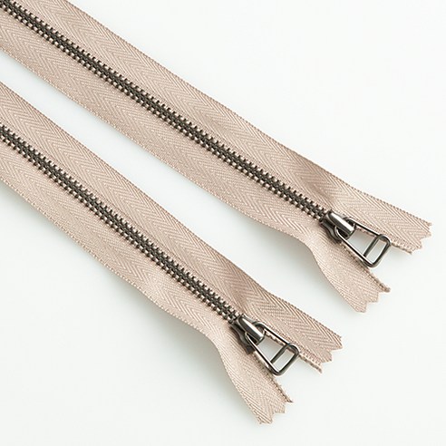 이지텝 3호 엔틱지퍼 와이어 15.24cm, 베이지, 2개
