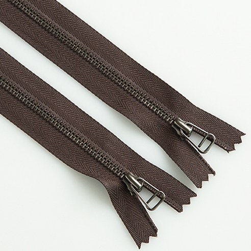 이지텝 3호 엔틱지퍼 와이어 15.24cm, 브라운, 2개