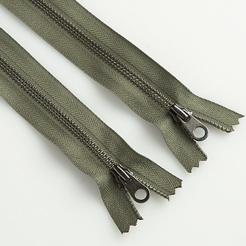 이지텝 3호 엔틱지퍼 라운드 15.24cm, 연카키, 2개