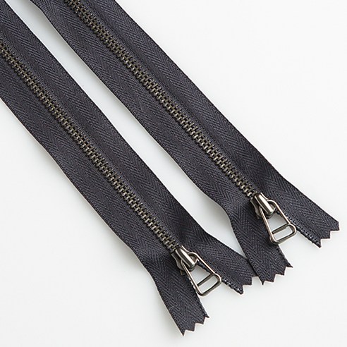 이지텝 3호 엔틱지퍼 와이어 15.24cm, 차콜, 2개