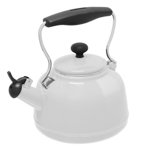 [쿠팡수입] 찬탈 에나멜 온 스틸 빈티지 찻주전자, White, 1.6L, 1개