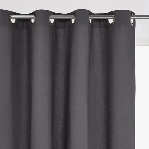 라흐두뜨 코튼 심플 커튼 아일렛탑 F709149, dark grey