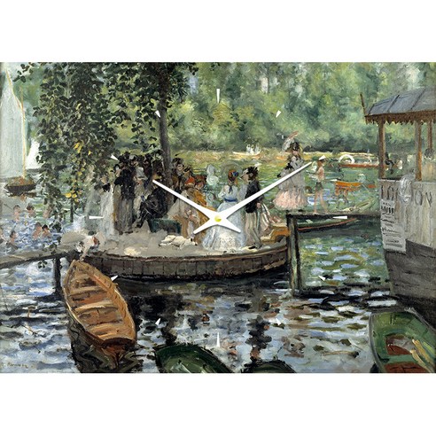 더윤 레티나 명화시계 30 x 42 cm, 르누아르 라 그르누예
