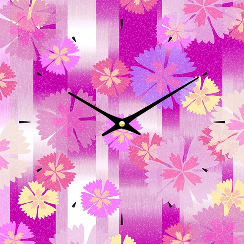 더윤 디자인 레티나 모던시계 30 x 30 cm, FLO0046 ck
