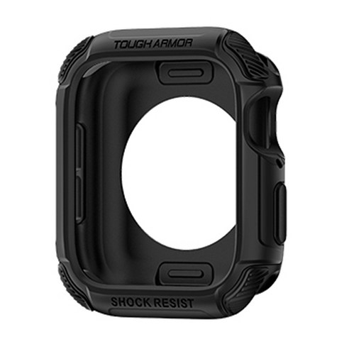 슈피겐 애플워치시리즈4 44mm 케이스 터프아머 062CS24477, 블랙, 1개
