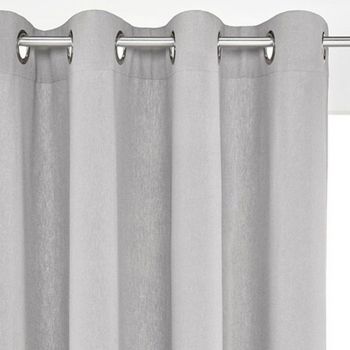 라흐두뜨 린넨 코튼 커튼 아일렛탑 F709417, light grey