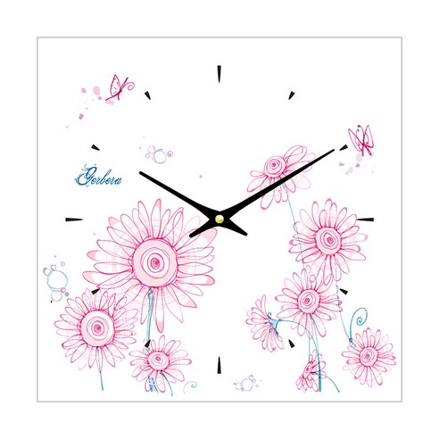 더윤 디자인 레티나 모던시계 30 x 30 cm, FLO0072 ck