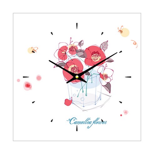 더윤 디자인 레티나 모던시계 30 x 30 cm, FLO0061 ck