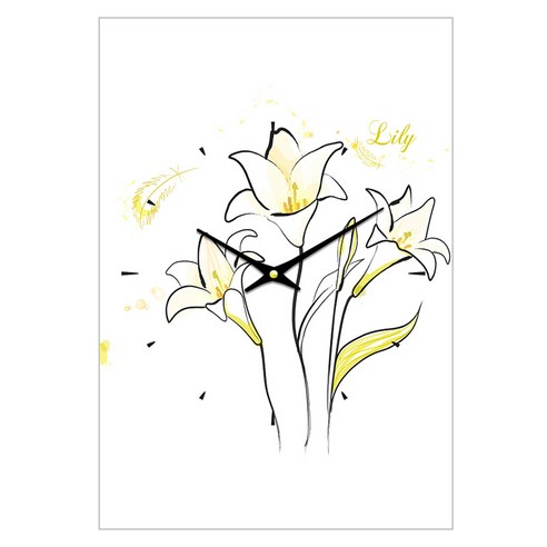 더윤 디자인 레티나 모던시계 30 x 42 cm, FLO0057 ck