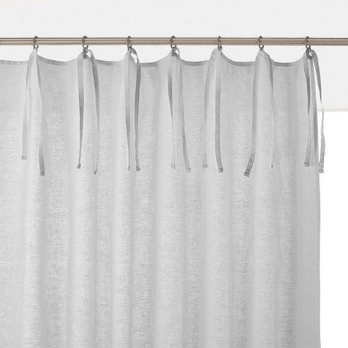 라흐두뜨 린넨 믹스 커튼 타이탑 F709268, light grey