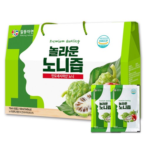 일등자연건강 놀라운 노니즙, 70ml, 30포