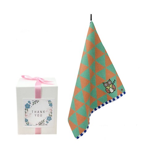 삼육오데이 DIY 돌답례품 수건 10p + 박스 10p + 리본 핑크 12p + 땡큐스티커 12p, 쿨쿨쿨, 1세트