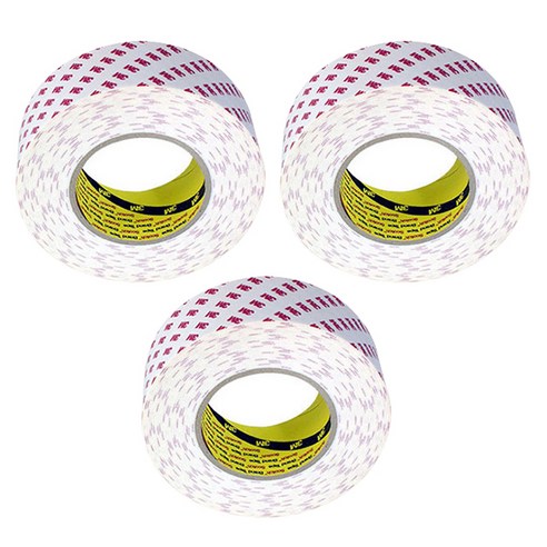 쓰리엠 스폰지 양면테이프 흰색 50mm x 10m, 3개입